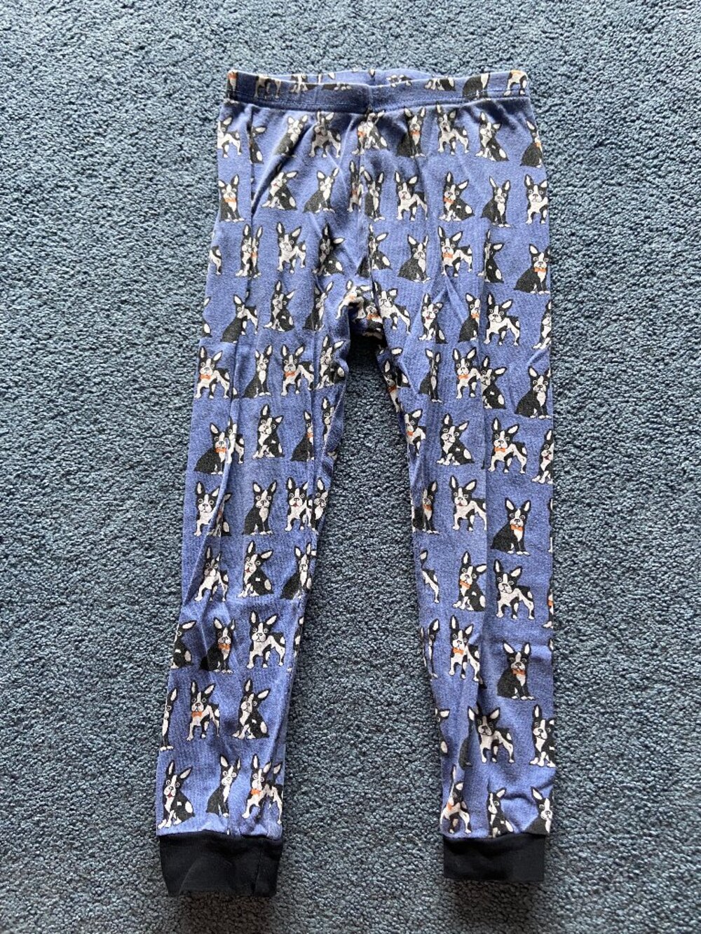 The Children's Place Toddler Girl's Blue French Bulldog Sweatpants Leggings 5T